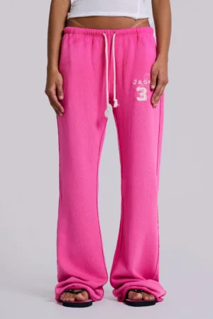 Cleo Slouchy Bootcut Jogger in Pink
